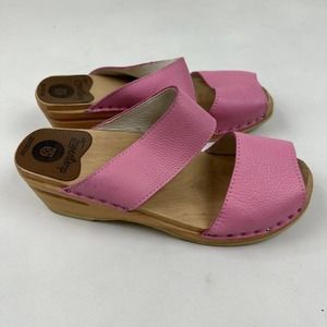 Troentorp Karin Pink Open Toe Strappy Slide Clogs Sandals Size EU 41 US 11/11.5